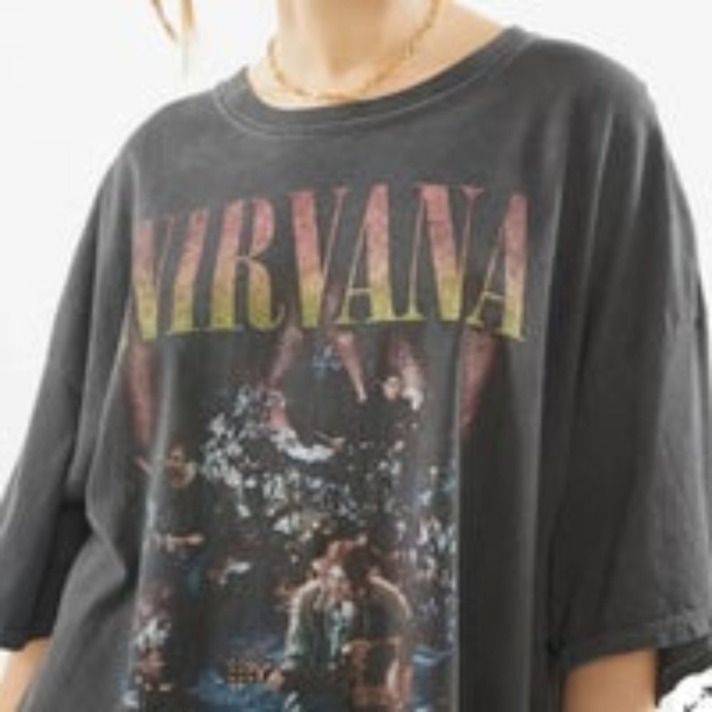 UO Nirvana Oversized Tee